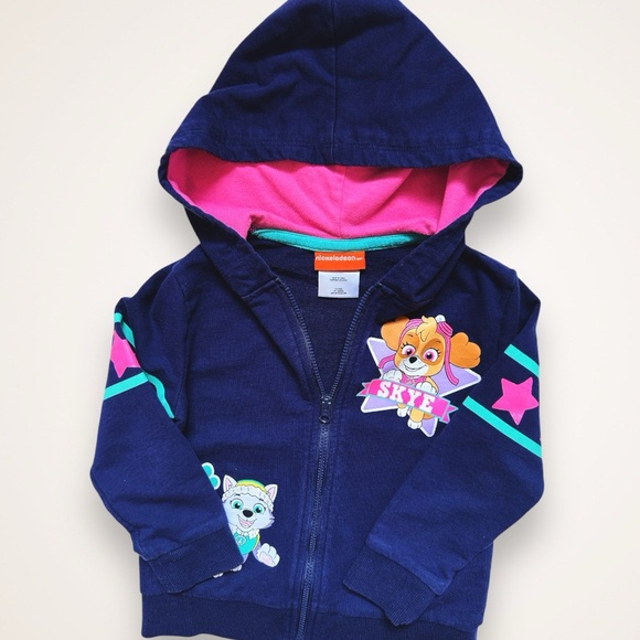 Paw Patrol Girls Full-Zip Hoody 3T - Picture 3 of 4
